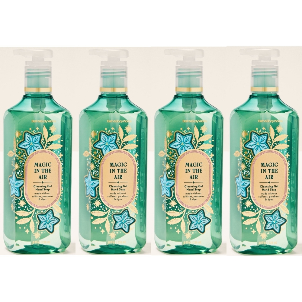Bath & Body Works Magic in the Air Cleansing Gel Hand Soap Set of 4 NEW Rare